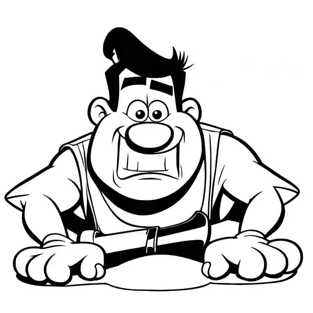 Fred Flintstone coloring pages
